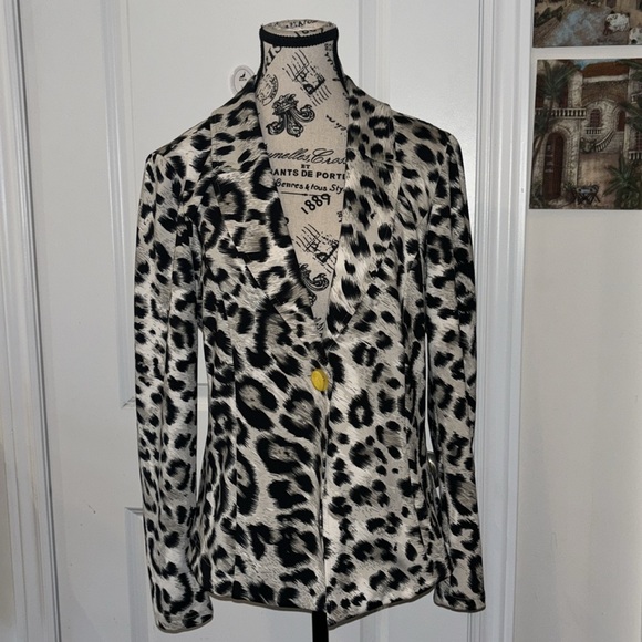 Joseph Ribkoff Leopard Jacket Blazer Women's - Picture 3 of 8